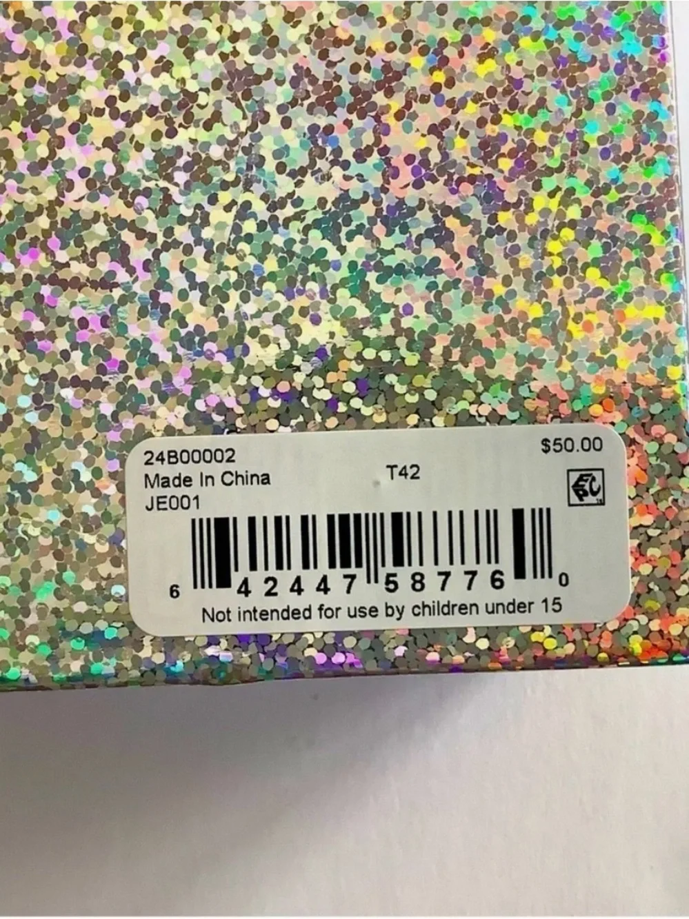12 Piece Holographic Jewelry Gift Box Set Necklaces Bracelets Ring Nail Art NIB